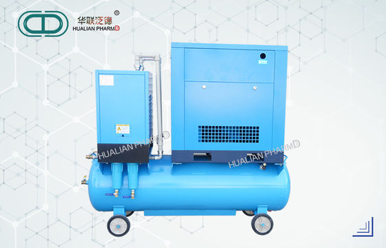 Small Rotary Screw Air Compressor Stainless Steel Energy Saving FD-HL-119  with cold dryer