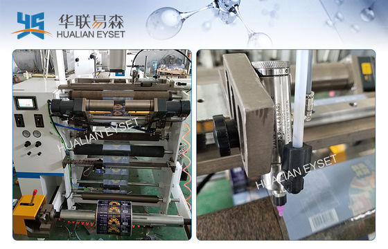 PET PVC Shrink Label Slitting And Rewinding Machine In Packing Beverage Food