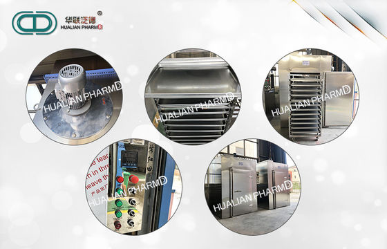 1800 Kg Pharmaceutical Granulation Equipments / Hot Air Circulation Drying Oven