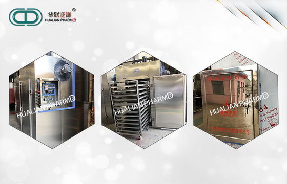 1800 Kg Pharmaceutical Granulation Equipments / Hot Air Circulation Drying Oven