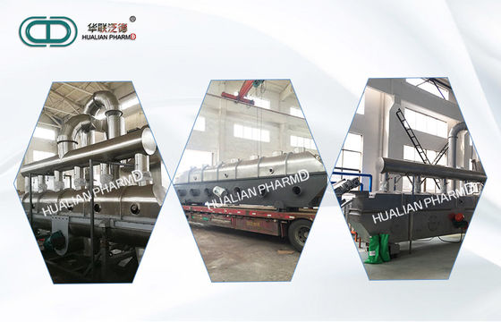 Foodstuff Industry Pharmaceutical Machinery Ectilinear Vibrating Fluidizing Drying