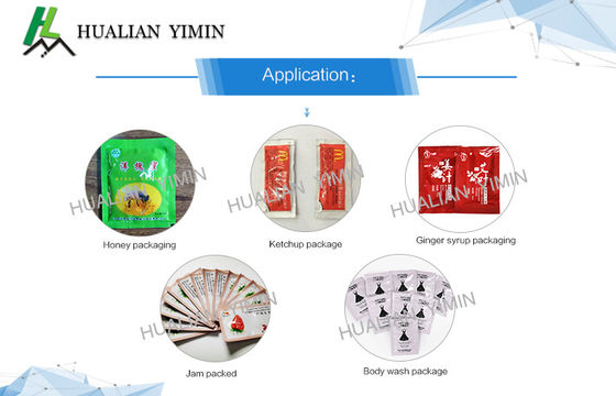 Chili Honey Sauce 4 Side Seal Packaging Machine Hot Mustard Paste Packing